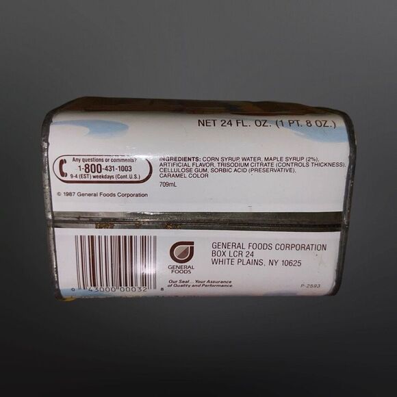 Vintage 100th Anniversary Log Cabin Syrup Original Tin 1887-1987 - Picture 3 of 5